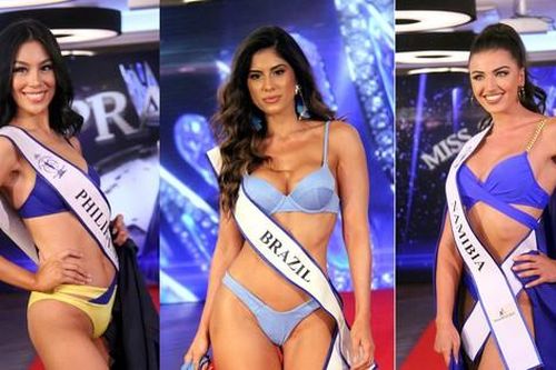 Thí sinh Hoa hậu Siêu quốc gia khoe dáng nóng 'bỏng mắt' với bikini trong đêm bán kết