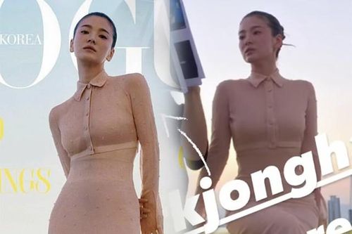 Khoe vòng một đẫy đà trên bìa tạp chí, Song Hye Kyo vẫn bị chê trang phục