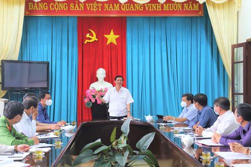 Bí thư Tỉnh ủy Lâm Đồng Trần Đức Quận làm việc tại TP Bảo Lộc