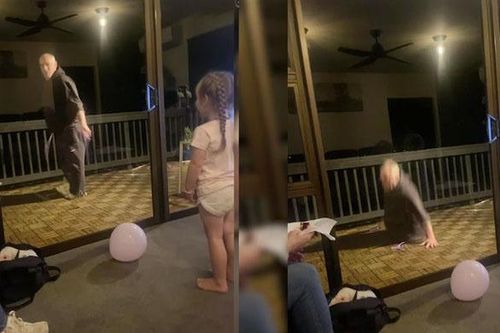 Trổ tài nhảy dây trước mặt cháu gái, cụ ông làm sập cả ban công