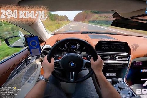 Xem chiếc BMW M8 đạt tốc độ gần 300 km/h 'dễ như ăn kẹo'