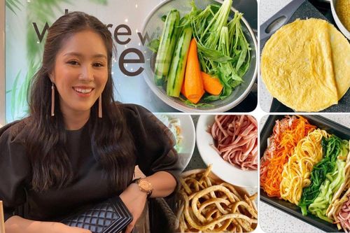 Lê Phương tận dụng nguyên liệu nấu ăn thừa chế biến món ngon cho gia đình