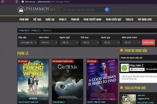 TPHCM: Khởi tố vụ án, truy tìm nhóm lập website phimmoi.net chiếu phim lậu