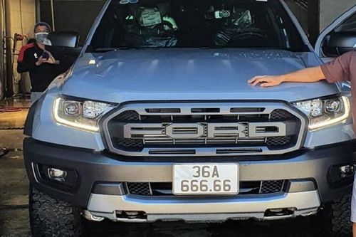 Ford Ranger Raptor bốc 'trúng biển' 6 số 6 tại xứ Thanh