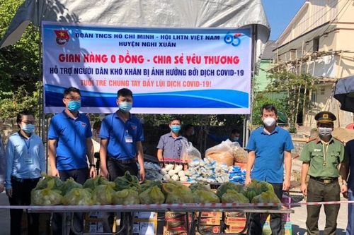 'Gian hàng 0 đồng' tiếp lửa người dân vùng dịch Nghi Xuân - Hà Tĩnh