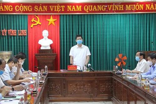 UVTƯ Đảng, Bí thư Tỉnh ủy Lê Quang Tùng làm việc với Thường trực Huyện ủy Vĩnh Linh