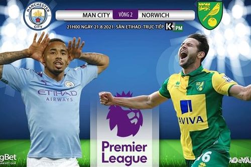 Soi kèo nhà cái Man City vs Norwich và nhận định bóng đá Ngoại hạng Anh (21h00 ngày 21/8)
