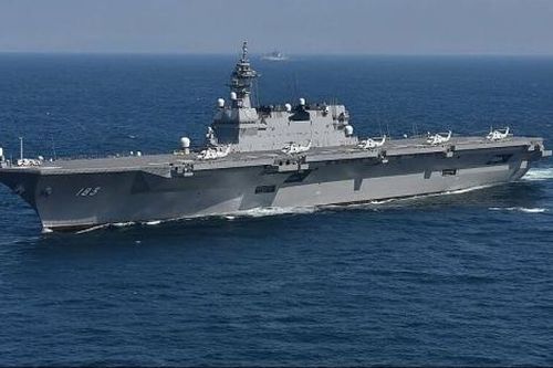Tàu sân bay trực thăng Izumo của Nhật Bản luyện tập chiến đấu để làm gì?