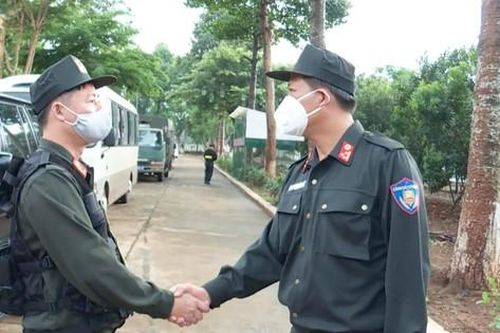 Trung đoàn Cảnh sát cơ động Tây Nguyên đưa 410 quân vào các tỉnh phía Nam