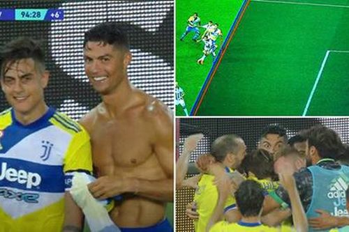 Ronaldo nhận thẻ vì cởi áo ăn mừng bàn thắng không... hợp lệ