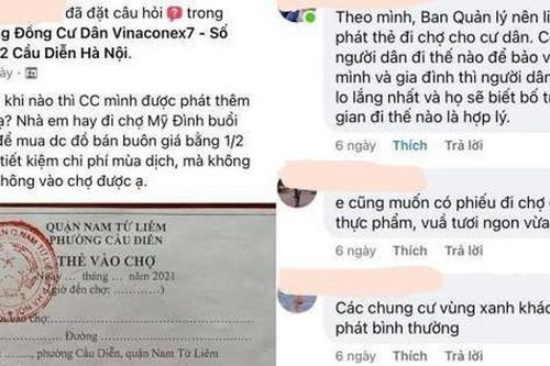 Hà Nội: Phường Cầu Diễn nói gì về dân chung cư Vinaconex 7 'không được phát phiếu đi chợ'?