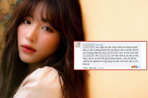 Hòa Minzy 'bớt bốc đồng' không muốn cãi nhau với anti fan nhưng không quên cà khịa netizen đầy lầy lội