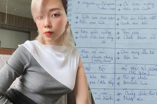 Tóc Tiên lên menu ăn uống hai tuần ở nhà trong những ngày siết giãn cách