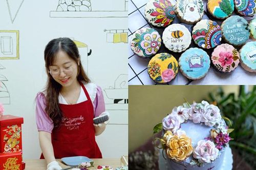 Bỏ việc ngân hàng mở bếp làm bánh, cô gái trẻ thu 100 triệu/tháng