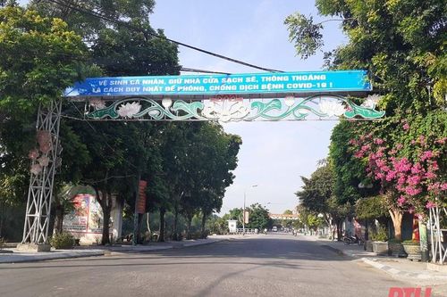 Huyện Nông Cống trong ngày đầu thực hiện giãn cách xã hội