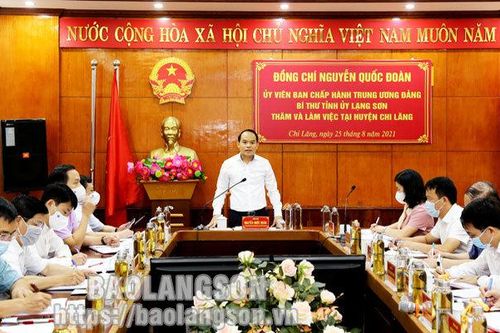 Bí thư Tỉnh ủy làm việc tại huyện Chi LăngTin khácCách mạng Tháng Tám thành công - đánh dấu thắng lợi đầu tiên cho con đường Hồ Chí Minh lựa chọnKết nối các nguồn lực chuẩn bị cơ sở vật chất cho năm học mới