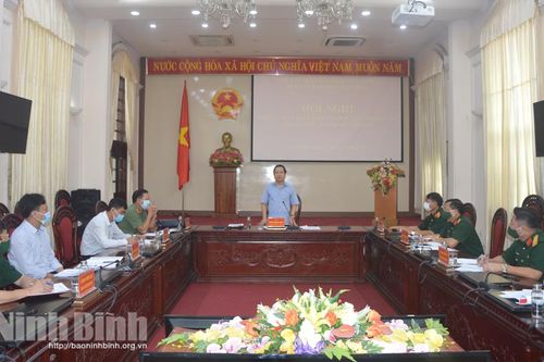 Thông qua ý định diễn tập khu vực phòng thủ thành phố Ninh Bình năm 2021