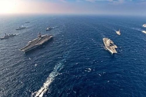 Nhóm Bộ tứ 'tụ hội' ở đảo Guam khai mạc tập trận Malabar 2021