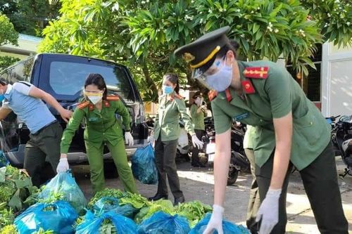 30 điểm 'chợ container' được Công an thành phố Đà Nẵng hỗ trợ giá, miễn phí rau xanh