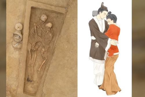 Sự thật giật mình cặp hài cốt ôm nhau tình tứ trong cổ mộ