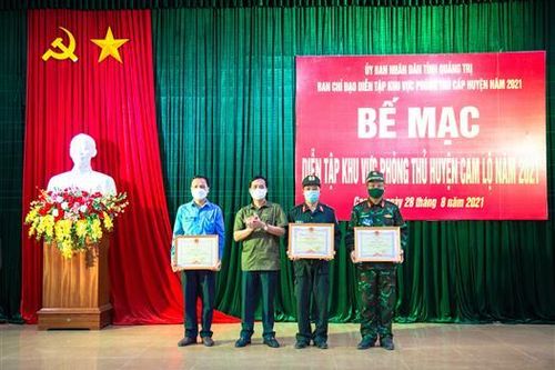 Cam Lộ hoàn thành tốt diễn tập khu vực phòng thủ năm 2021