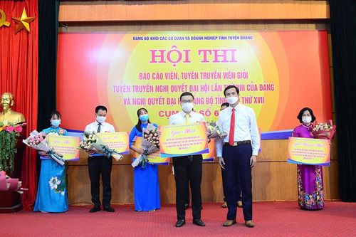 Hội thi báo cáo viên, tuyên truyền viên giỏi Cụm thi số 6 và 7