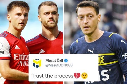 Ozil 'đá xoáy' thầy cũ Arteta khi Arsenal thảm bại