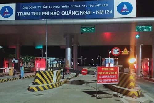 Thêm 2 trạm BOT tạm dừng thu phí trên cao tốc Đà Nẵng - Quảng Ngãi