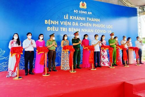 Khánh thành Bệnh viện dã chiến Phước Lộc điều trị cho lực lượng công an mắc COVID-19