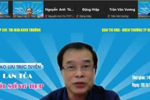 Giao lưu trực tuyến gương điển hình tiên tiến, người tốt, việc tốt