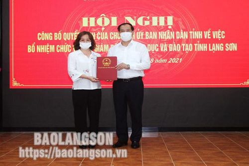Công bố Quyết định bổ nhiệm Phó Giám đốc Sở Giáo dục và Đào tạoTin khácNhớ về những ngày Cách mạng Tháng Tám ở Lạng SơnĐể Lễ khai giảng năm học mới: An toàn, trang trọng, ý nghĩa