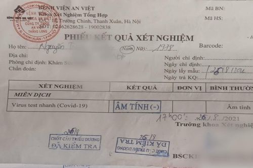 Tài xế bị phạt 5 triệu đồng vì sửa giấy xét nghiệm COVID-19 qua chốt kiểm dịch