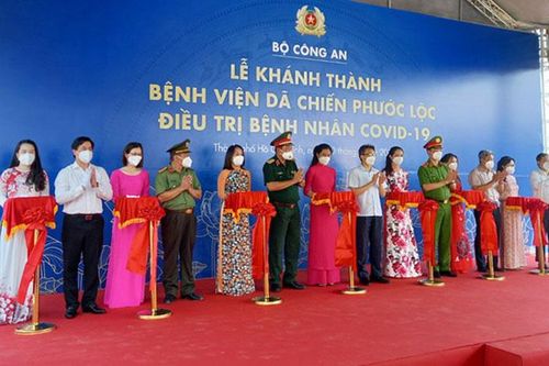 Khánh thành Bệnh viện điều trị cho lực lượng công an mắc vi rút SARS-CoV-2