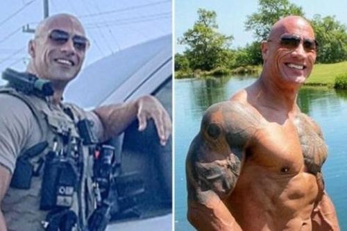 Đến diễn viên The Rock cũng phải sững sờ khi biết có người lại giống mình đến mức này