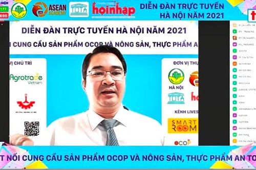 Trung ương đánh giá cao thành công của Diễn đàn trực tuyến kết nối cung cầu sản phẩm OCOP của Hà Nội