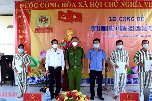 Cà Mau triển khai công tác đặc xá năm 2021