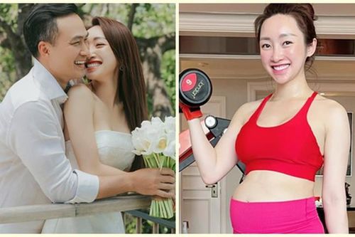 Nhan sắc rạng rỡ khi mang bầu của bà xã Chi Bảo
