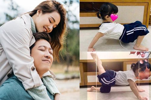 Tuy chỉ hơn 2 tuổi nhưng con gái Trường Giang đã có thể dạy cả nhà làm những điều này