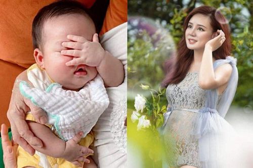 Vy Oanh lần đầu khoe cận mặt con thứ 3 sau thời gian giấu kín, vẻ bụ bẫm khiến dân tình hết mực 'thả tim'