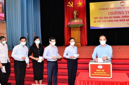 Tiếp tục ủng hộ phòng, chống dịch Covid -19 và tiếp sức đồng bào miền Nam vượt qua đại dịch