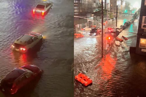 New York hỗn loạn, đường phố biến thành sông