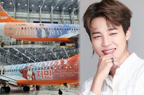 Fan Jimin (BTS) quyết chơi lớn, thiết kế cả chiếc máy bay có hình nam thần tượng