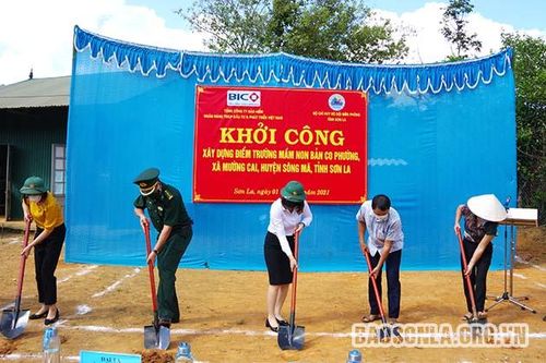 Khởi công xây dựng công điểm trường học mầm non tại bản Co Phường