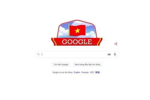 Google thay biểu tượng chào mừng ngày Quốc khánh Việt Nam