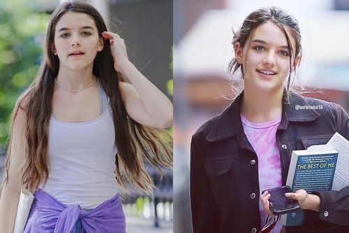 Suri Cruise sở hữu mái tóc mây cực phẩm, dù buộc hay xõa cũng đều xinh xuất sắc