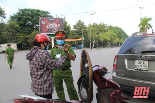 TP Thanh Hóa kiểm tra, xử lý các trường hợp vi phạm quy định giãn cách xã hội