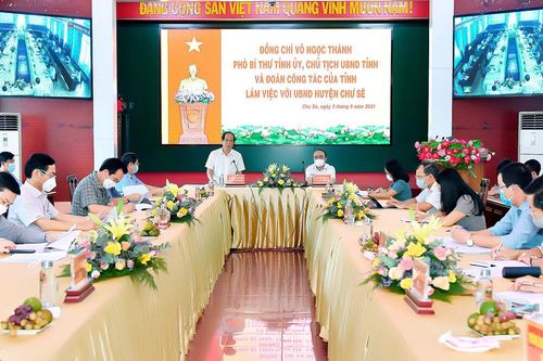 Chủ tịch UBND tỉnh Võ Ngọc Thành: Chư Sê cần tập trung tháo gỡ vướng mắc trong đầu tư công