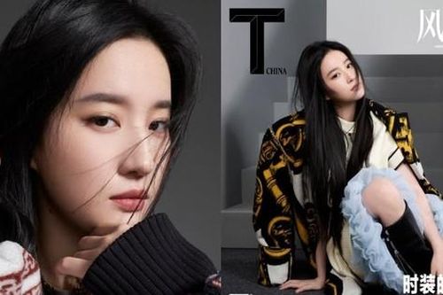 Vì sao Lưu Diệc Phi chỉ diễn một góc mặt 'một màu' trong loạt ảnh tạp chí T số Kim Cửu?