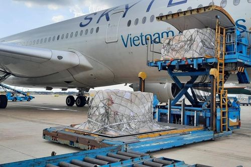 Thêm 180.000 bộ kit xét nghiệm do Đức trao tặng về đến Việt Nam