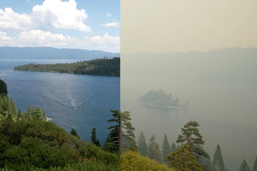 Bức ảnh khu nghỉ dưỡng lột tả hậu quả của trận cháy ở California